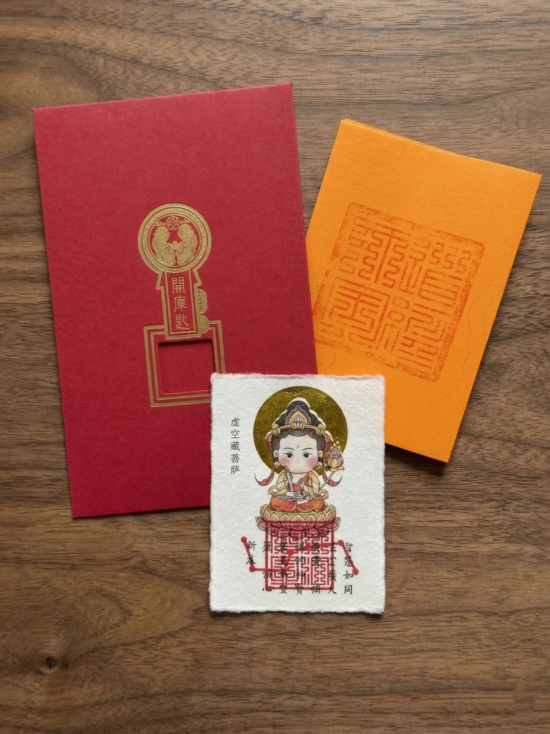 Zodiac "Guardian Buddha" Gold Foil Amulet | Lifetime Protector Card